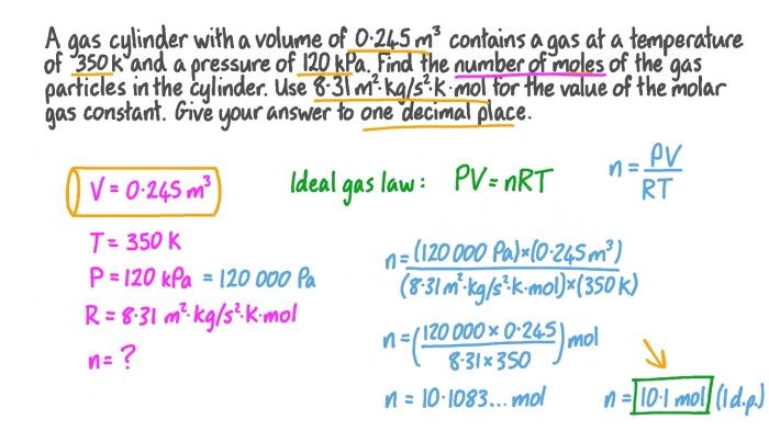 A gas has a pressure of 0.370 atm at 50.0