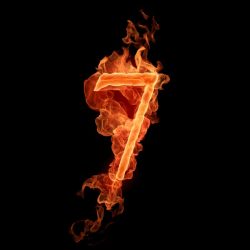 Number clipart seven numbers cool numerology clip flaming library wallpapers